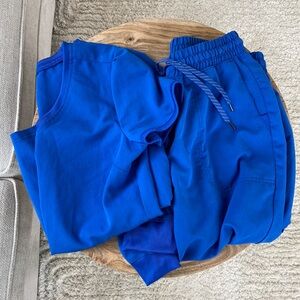 Jaanuu Royal Blue Jogger Scrub Set